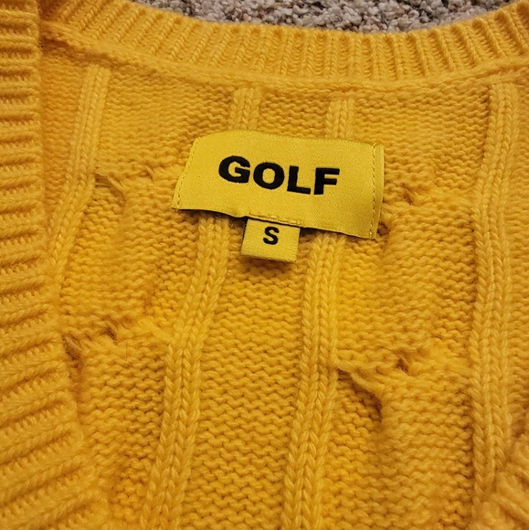 Golf Wang Yellow Chord Sweater Vest - Picture 2 of 2